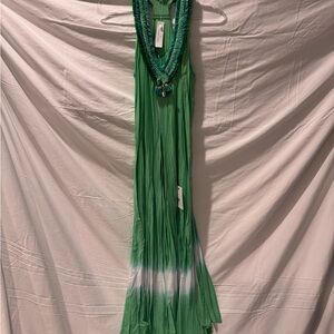 Poupette St Barth Green Maxi Dress